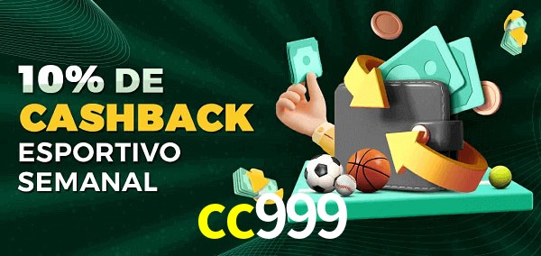 10% de bônus de cashback na cc999